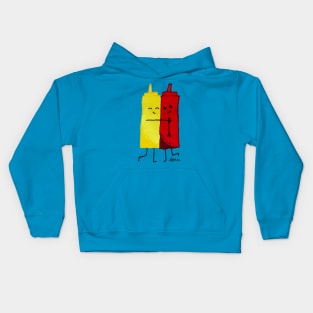 Mustard and Ketchup best friends Kids Hoodie